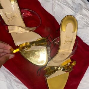 Authentic Gold Heel worn Twice